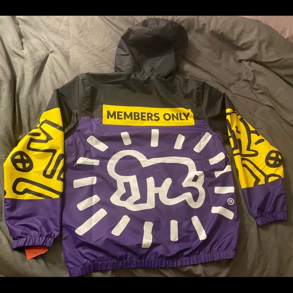 KEITH HARING X MEMBERS ONLY WINDBREAKER - Picture 3 of 9